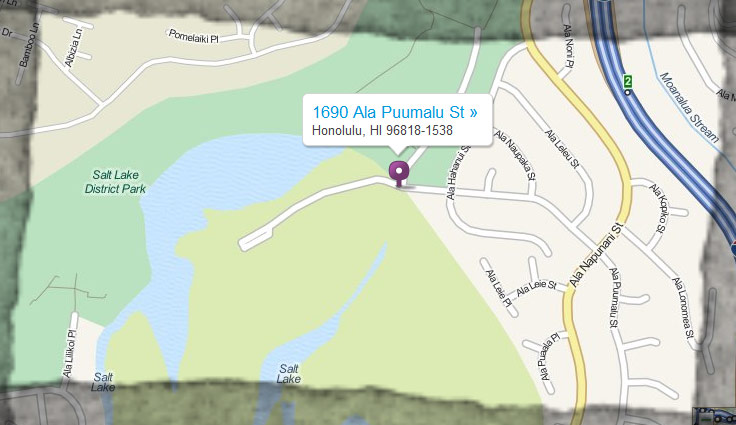 Map Location of Honolulu Country Club